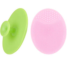 Load image into Gallery viewer, Face Scrubbers Exfoliating Facial Cleansing Brush-Soft Silicone Bristle-Remove Dead Skin Toxins-Improves Lymphatic Functions Exfoliates Stimulates Blood Circulation for Sensitive/Delicate/Dry Skin
