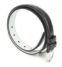 Load image into Gallery viewer, Belle Donne - Girl's Genuine Leather 1 inch Basic Dress Belt - Black/Small
