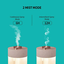 Load image into Gallery viewer, LYLYFAN Portable USB Humidifier Small Cool Mist Humidifier 350ml with Night Light for Bedroom Travel Home and Office