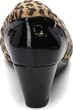 Load image into Gallery viewer, Clarks Women's Flores Poppy Pump, Tan Leopard Suede, 6 M US