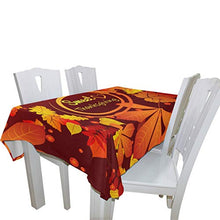 Load image into Gallery viewer, ALAZA Red Maple Thanksgiving Celebrate Thanksgiving Tablecloth,Washable Tablecloth,60 x 108 Inch Oblong/Rectangle Tablecloth for Family Dinner,Indoor or Outdoor Parties Etc