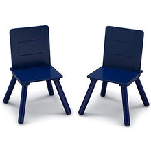 Load image into Gallery viewer, Delta Children Kids Table and Chair Set with Storage (2 Chairs Included) - Ideal for Arts & Crafts, Snack Time, Homeschooling, Homework & More, Grey/Blue