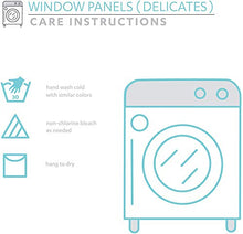 Load image into Gallery viewer, Lush Decor Blue Rosalie Window Curtains Farmhouse, Rustic Style Panel Set for Living, Dining Room, Bedroom (Pair), 108” x 54