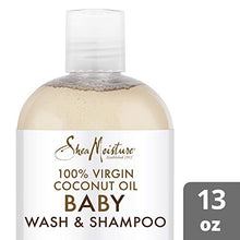 Load image into Gallery viewer, SheaMoisture Baby Wash and Shampoo for Baby 100% Virgin Coconut Oil, 13 Fl Oz