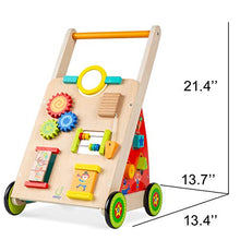 Load image into Gallery viewer, cossy Wooden Baby Learning Walker Toddler Toys for 18 Months (Updated Version)