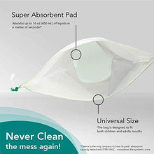 Load image into Gallery viewer, The Original CareBag Vomit Bag with Super Absorbent Pad, Box of 20 Bags β Absorbent Emesis Bag for Emergency β Medical Grade, Disposable Nausea Bag for Travel β Barf Bags for The Car, Uber, & Lyft