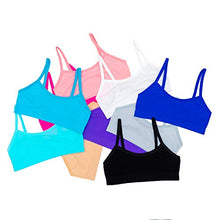 Load image into Gallery viewer, Alyce Intimates Seamless No Show Girls Sports Bra, Pack of 10