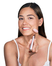 Load image into Gallery viewer, Finishing Touch Lumina Lumina Lumina Flawless Contour Vibrating Facial Roller & Massager, Rose Quartz