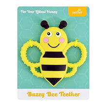 Load image into Gallery viewer, sweetbee Buzzy Bee Multi-Textured, Soft & Soothing, Easy-Hold, Silicone Teether Toy (BPA Free, Freezer & Dishwasher Safe)