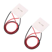 Load image into Gallery viewer, HiLetgo 2pcs TEC1-12706 Semiconductor Refrigeration Tablets TEC1-12706 12V 6A Heatsink Thermoelectric Cooler Cooling Peltier Plate Module 40x40MM