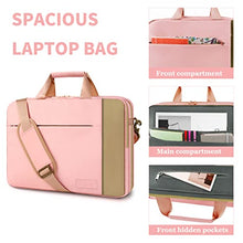 Load image into Gallery viewer, YTONET Laptop Case Laptop Bag 15-15.6 Inch Bundle, TSA Laptop Sleeve Grey & Expandable Laptop Briefcase Pink with Shoulder Strap, Portable Notebook Computer Carrying Bag Gift for Work School Travel