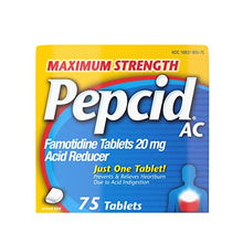 Load image into Gallery viewer, Pepcid AC Maximum Strength for Heartburn Prevention & Relief, 75 ct