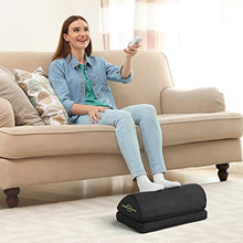 Load image into Gallery viewer, AMERIERGO Adjustable Foot Rest - Office Under Desk Foot Rest with 2 Adjustable Heights, Ergonomic Foot Rest with Non-Slip Bottom, Foot Rest Cushion with Mesh Breathable Washable Cover-AEFR4