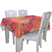 Load image into Gallery viewer, ALAZA Pumpkins Autumn Tablecloth,Washable Tablecloth,54 x 72 Inch Oblong/Rectangle Tablecloth for Family Dinner,Indoor or Outdoor Parties