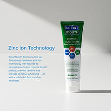 Load image into Gallery viewer, SmartMouth Premium Zinc Ion Toothpaste, Helps with Cavity, Enamel & Plaque, Mild Mint, 6 oz, 4 Pack
