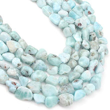 Load image into Gallery viewer, Love Beads Natural Stone Irregular Genuine Larimar Stone Beads 4-7mm Beads for Jewelry Making DIY Beads Bracelets 15inches