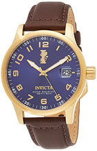 Load image into Gallery viewer, Invicta Men's 15255 "I-Force" 18k Gold Ion-Plated Stainless Steel and Brown Leather Watch