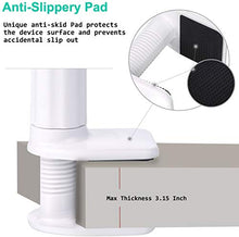 Load image into Gallery viewer, Cell Phone Clip on Stand Holder - with Grip Flexible Long Arm Gooseneck Bracket Mount Clamp for iPhone X/8/7/6/6s Plus Samsung S8/S7, Used for Bed, Desktop (White)