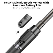 Load image into Gallery viewer, ATUMTEK Bluetooth Selfie Stick Tripod, 360° Rotation Mini Extendable Selfie Stick with Wireless Bluetooth Remote for iPhone 11/11 Pro/XS Max/XR/XS/X/8/7/6s/6 Plus, Samsung, Huawei Smartphones