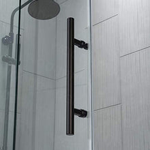 Load image into Gallery viewer, WOODBRIDGE MBSDC6076-MBL Frameless Sliding Glass Shower Door | 56"-60"W x 76"H | Matte Black Finish