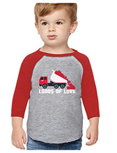 Load image into Gallery viewer, Toddler Boys Valentines Day Shirt Gifts for Kids Outfit Red Raglan Apparel 3T Red