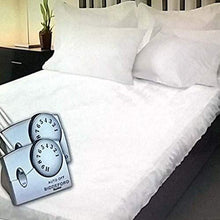 Load image into Gallery viewer, Biddeford Blankets Polyester Electric Heated Mattress Pad with Analog Controller, Queen, White