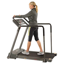 Load image into Gallery viewer, Sunny Health & Fitness Walking Treadmill with Low Wide Deck and Multi-Grip Handrails for Balance, 295 LB Max Weight - SF-T7857,Black
