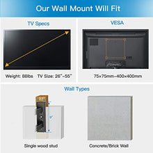 Load image into Gallery viewer, PERLESMITH TV Wall Mount for Most 26-55 Inch Flat Curved TVs with Swivels, Tilts & Extends 19.5 Inch - Wall Mount TV Bracket VESA 400x400 Fits LED, LCD, OLED, 4K TVs Up to 88 lbs