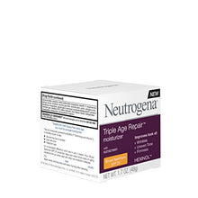 Load image into Gallery viewer, Neutrogena Triple Age Repair Anti-Aging Daily Facial Moisturizer with SPF 25 Sunscreen & Vitamin C, Firming Face & Neck Cream for Dark Spots with Glycerin & Shea Butter, 1.7 oz