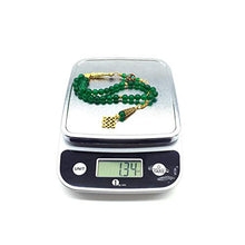 Load image into Gallery viewer, -Orient Collection-Prayer Beads-Worry Beads-Tesbih-Tasbih-Tasbeeh-Misbaha-Masbaha-Subha-Rosary (Green Jade Stone (8 mm-33 Beads))