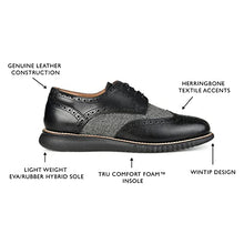 Load image into Gallery viewer, Thomas & Vine Wilder Wingtip Derby Black 9 Medium Mens US