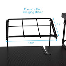 Load image into Gallery viewer, Atlantic Gaming Original Gaming Desk - 32 inch TV Stand, Charging Station, Speaker/5 Game/Controller/Headphone Storage