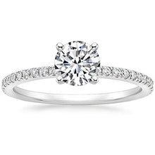 Load image into Gallery viewer, Lemon Grass 1 Ct Halo Solitaire Cubic Zirconia Promise Engagement Ring 925 Sterling Silver Ring Sizes 4