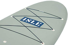 Load image into Gallery viewer, ISLE Cruiser Stand Up Paddle Board & SUP Bundle — Rigid Board with Lightweight Foam Core and Soft, Comfort-Top Deck Pad — 235 Pound Capacity, 10’5” Long x 32" Wide x 4.5” Thick (Green, 10'5")