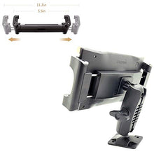 Load image into Gallery viewer, Heavy Duty Smartphone Tablet GPS AMPS Drill Base Dash ELD Mount for iPad Pro 12.9 Air Mini Galaxy Tab & GPS for Car Commercial Vehicle Van Semi Truck Fleet Limo (Holder fit iPhone 14 13 12 11 S21 S22)