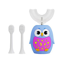 Load image into Gallery viewer, Kids Electric Toothbrush,U Shaped Ultrasonic Autobrush Toothbrush Kids with 3 Brush Heads,Whole Mouth Baby Toothbrush,3 Cleaning Modes, IPX7 Water Resistant for Toddler 2-12, Blue