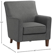Load image into Gallery viewer, Amazon Brand – Stone & Beam Cheyanne Modern Living Room Accent Arm Chair, 30.7"W, Caviar
