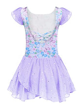 Load image into Gallery viewer, Arshiner Girls Ruffle Sleeve Ballet Dance Dress Crisscross Back Tutu Skirted Leotard