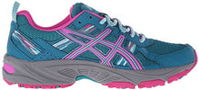 Load image into Gallery viewer, ASICS Women's Gel-Venture 5 Trail Runner, Ocean Depth/Pink Glow/Aruba Blue, 9.5 M US