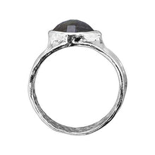 Load image into Gallery viewer, Silpada 'Eclipse' Natural Labradorite Band Ring in Sterling Silver, Size 7
