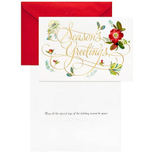 Load image into Gallery viewer, Hallmark Boxed Holiday Cards, Floral Season's Greetings (40 Cards with Envelopes)