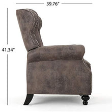 Load image into Gallery viewer, Christopher Knight Home Walder Tufted Microfiber Recliner, Warm Stone