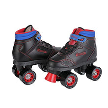 Load image into Gallery viewer, Chicago Boys Sidewalk Roller Skate - Black Youth Quad Skates - Size J12