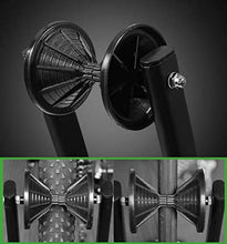 Load image into Gallery viewer, Clothink Foldable Bicycle Storage Stand, Bike Floor Parking Rack Wheel Holder for Garage Indoor for Mountain and Road Bike