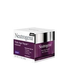 Load image into Gallery viewer, Neutrogena Triple Age Repair Anti-Aging Night Cream with Vitamin C; Fights Wrinkles & Even Tone, Dark Spot Remover & Firming Anti-Wrinkle Face & Neck Cream; Glycerin & Shea Butter, 1.7 oz