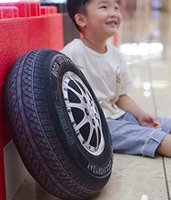 Load image into Gallery viewer, Ryttir Creative 3D Simulation Wheel Plush Pillow,Good Parent-Child Interactive Toys,Soft Car Tire Pillow for Car Owners,Outdoor Cushions,Kid's Rolling Toys(15.7",Black)