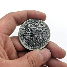Load image into Gallery viewer, USA Statue of Liberty Skull HOBO Nickel Antique Silver Plated collectionchallenge Coin Satan Series