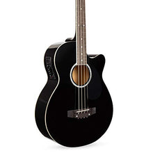 Load image into Gallery viewer, Best Choice Products Acoustic Electric Bass Guitar - Full Size, 4 String, Fretted Bass Guitar - Black