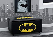 Load image into Gallery viewer, DC Comics Batman Upholstered Storage Bench for Kids | Perfect for Bedrooms/Playrooms/Living Rooms | Features Fun Graphics of Batman