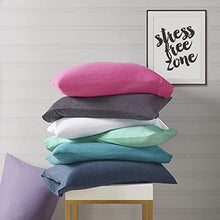 Load image into Gallery viewer, Intelligent Design ID20-695Cotton Blend Jersey Knit Wrinkle Resistant, Soft Sheets with 14" Deep Pocket All Season, Cozy Bedding-Set, Matching Pillow Case, Twin, 3 Piece